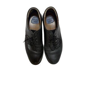 Dockers Mens Black Leather Lace-Up Loafers Size 12M